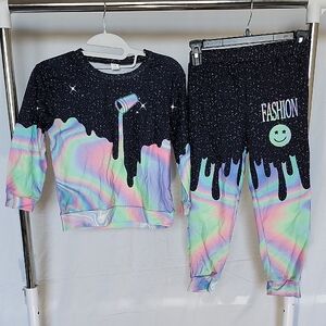 SHEIN Black and White Starry Top